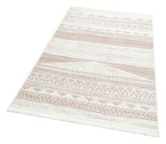 AR 06 NATURAL Yıkanabilir Çift Taraflı Modern Desenli Dokuma Kilim