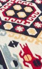 AR 30 RED Yıkanabilir Çift Taraflı Modern Desenli Dokuma Kilim