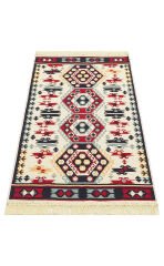 AR 30 RED Yıkanabilir Çift Taraflı Modern Desenli Dokuma Kilim