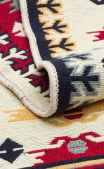 AR 30 RED Yıkanabilir Çift Taraflı Modern Desenli Dokuma Kilim