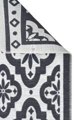 ARN 08 ANTRASIT WHITE Yıkanabilir Kaymaz Tabanlı Modern Pamuk Kilim