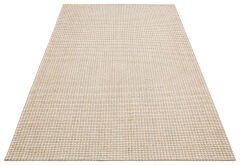 BRK 01 CREAM SILVER Hasır Görünümlü Kaymaz Renkli Dokuma Modern Kilim