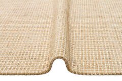 BRK 01 NATURAL BEIGE Hasır Görünümlü Kaymaz Renkli Dokuma Modern Kilim