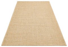 BRK 01 NATURAL BEIGE Hasır Görünümlü Kaymaz Renkli Dokuma Modern Kilim