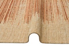 BRK 02 NATURAL BEIGE Hasır Görünümlü Kaymaz Renkli Dokuma Modern Kilim