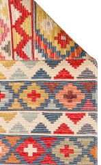 NMD 02 AQUA Yıkanabilir, Çift Taraflı Kullanıma Uygun Yumuşak Tuşeli Otantik Kilim