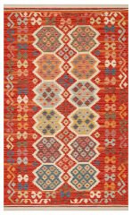 NMD 03 RED Yıkanabilir, Çift Taraflı Kullanıma Uygun Yumuşak Tuşeli Otantik Kilim