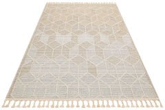 SH 03 BEIGE Hav Toz Vermez Hasır Dokuma Modern Makine Halısı